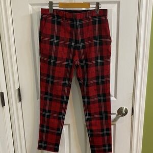 Zara Indie Sleaze Plaid Tartan Pants Trousers Men’s Size 30 Grunge Holiday Party